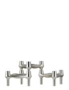 STOFF Nagel Bmf Candle Holder - Brushed Chrome Silver