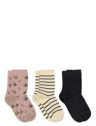 Mp Denmark Thora Socks - 3-Pack Multi/patterned