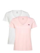 Levi's® 2Pack Perfect Vneck Tees 2 Pac Rosa