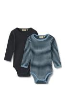 Wheat 2 Body L/S Berti Blå