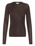 Gestuz Gzninia Ls Wool Roundneck Brun