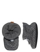 Melton Structure Textile Slippers Grå