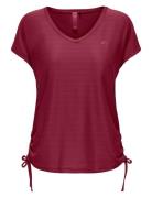 Only Play Onpaub-Smila Vn Ss Bat Loose Nd Top Burgundy