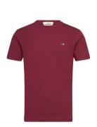 GANT Slim Shield Ss T-Shirt Burgundy