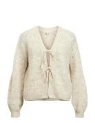 Object Objflora Re L/S Knit Cardigan Noos Grå