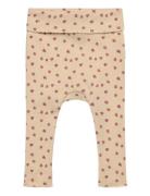 Petit Piao Ppdia Fold Leggings Pointel Nb Beige