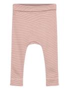 Petit Piao Ppdian Fold Leggings Stripe Nb Noos Rosa