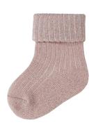 Name It Nbfnobba Glitter Sock Rosa