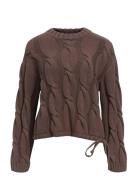 Object Objbay L/S Lo Knit Pullover E Pa 25 Brun