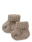Name It Nbnwruni Wool Knit Slippers Beige