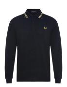 Fred Perry Ls Twin Tipped Shirt Marinblå