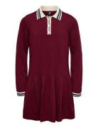 Kids Only Kogkalana L/S Polo Dress Knt Burgundy