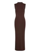 Bardot Veneda High Neck Maxi Dress Brun