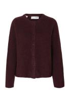Selected Slflulu New Ls Knit Cardigan Noos Röd