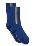 Melton Vertical Stripes Socks Blå