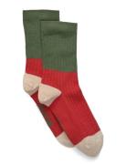 Melton Block Colour Socks Grön