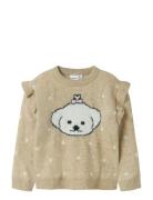Name It Nmfnede Ls Knit Beige