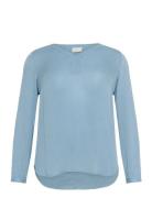 Kaffe Curve Kcami Ls Blouse Blå