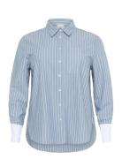 Kaffe Curve Kcmelina Shirt Blå