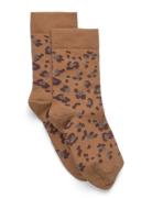 Melton Leopard Socks Beige