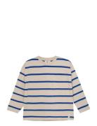 En Fant T-Shirt Ls Stripe Over Beige
