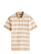 Tommy Hilfiger Stripe Structure Reg Polo Beige