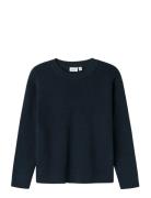 Name It Nkmnesolle Ls Pullover Knit Noos Marinblå
