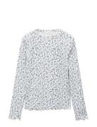 Mango Floral-Print T-Shirt Kräm