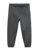 Mango Cotton Jogger-Style Trousers Grå