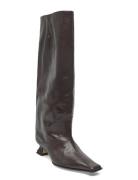 MIISTA Effie Khaki Tall Boots Svart