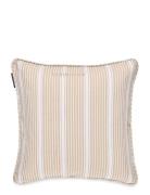 Lexington Home Classic Striped Organic Cotton Twill Pillow Cover Beige