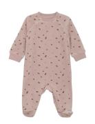 Fixoni Romper Ls Velour Rosa