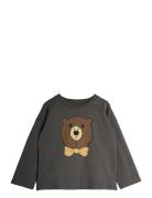 Mini Rodini Bear Sp Ls Top Grå