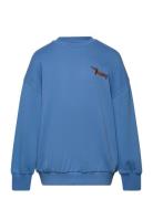 Mini Rodini Dog Emb Sweatshirt Blå
