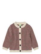 FUB Baby Herringb Cardigan Röd