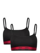 HUGO Twin Bralette Stripe Svart