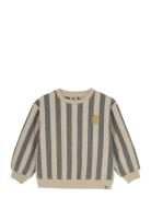 Daily 7 Over D Sweater Stripe Kräm