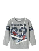 Name It Nmmadam Spider Nreg Sweat Bru Mar Grå