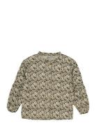 Daily 7 Shirt Longsleeve Shiny Flower Grön
