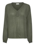 Kaffe Amber Blouse Ls Grön