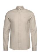 GANT Slim Pinpoint Oxford Shirt Beige