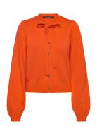 French Connection Varli Ls Tie Nk Cardigan Orange