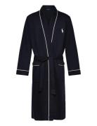 Polo Ralph Lauren Cotton-Blend Jersey Robe Marinblå
