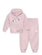 Nike T8-French Terry Pant Set Rosa