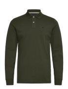 Hackett London Slim Fit Logo Ls Khaki Green