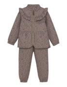 En Fant Thermal Set W. Frills, Aop Rosa