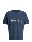 Jack & J S Jorinwood Wash Tee Ss Crew Neck Jnr Blå