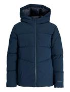 Jack & J S Jjglobal Puffer Jacket Jnr Marinblå