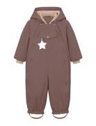 MINI A TURE Matwisti Fleece Lined Snowsuit. Grs Lila