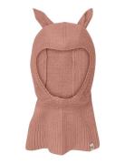Huttelihut Balaclava Ears Wool Knit Rosa